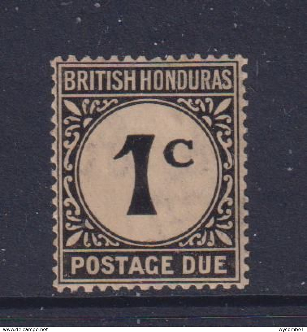 BRITISH HONDURAS  - 1923 Postage Due 1c  Hinged Mint - Honduras Britannico (...-1970)