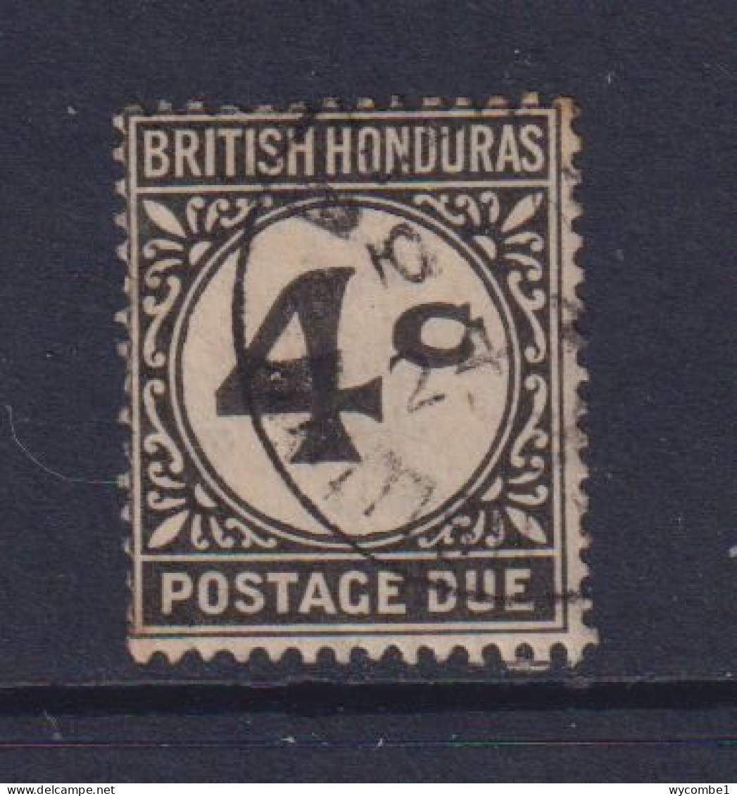 BRITISH HONDURAS  - 1923 Postage Due 4c  Used As Scan - Honduras Británica (...-1970)
