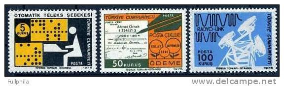 1975 TURKEY POST AND TELECOMMUNICATION WORKS MNH ** - Nuevos