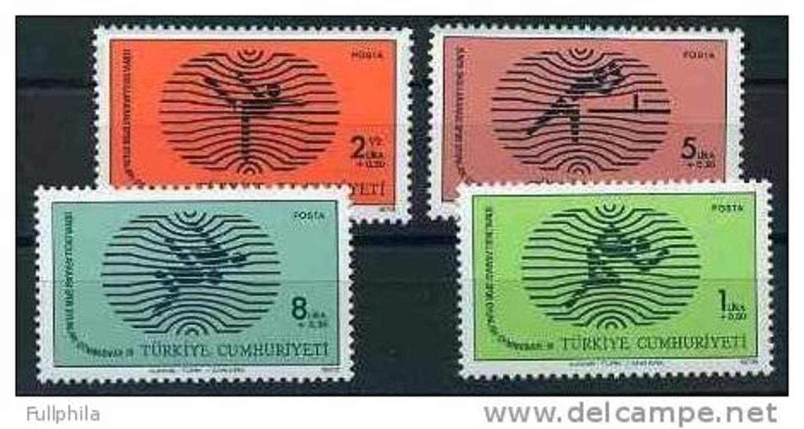 1978 TURKEY THE WORLD SCHOOL GAMES " GYMNASIADE 78 " MNH ** - Nuevos