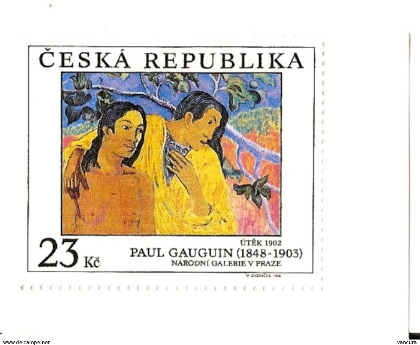 ** 192 Czech Republic Paul Gauguin 1998 - Ongebruikt