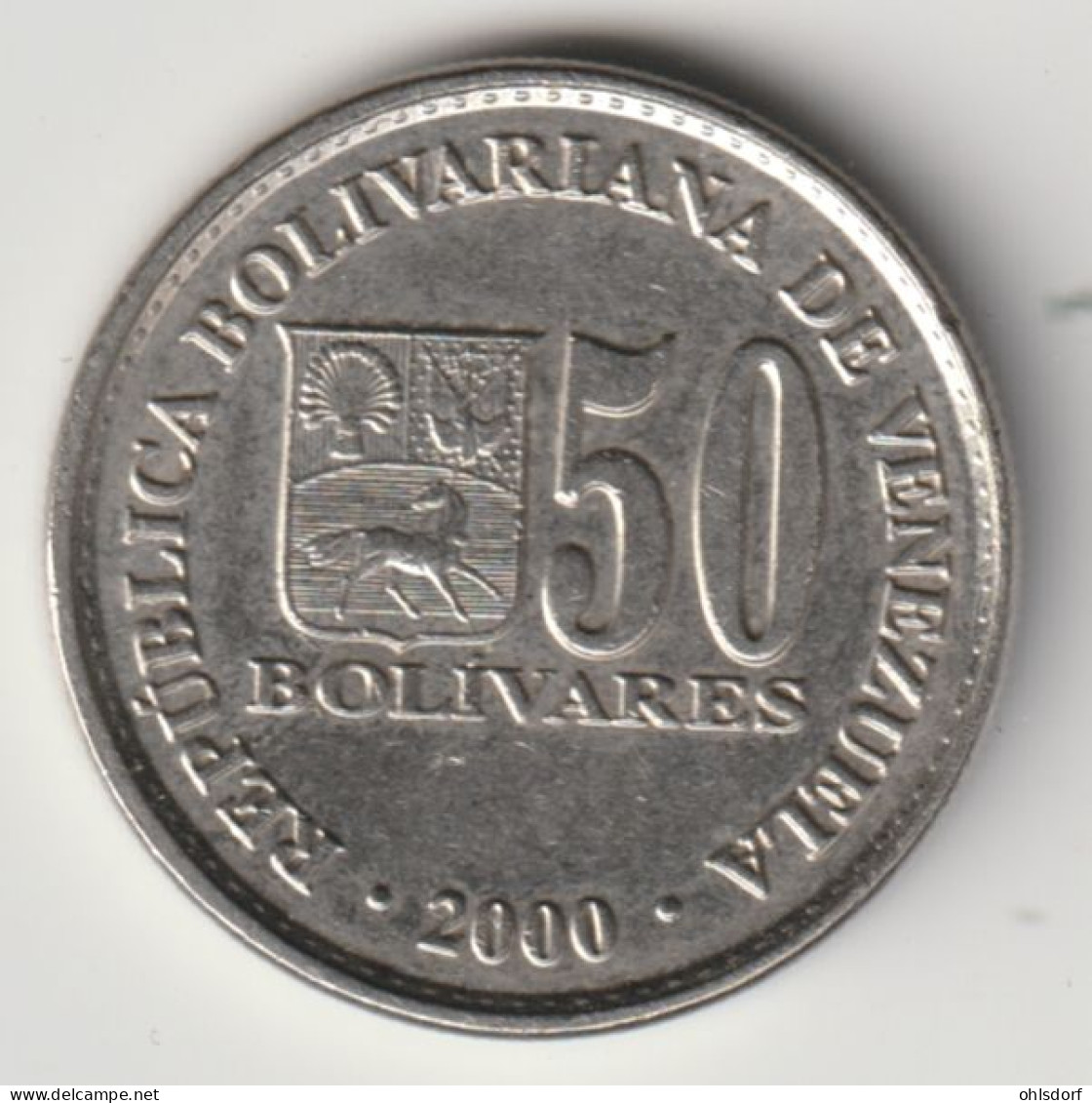 VENEZUELA 2000: 50 Bolivares, Y# 82 - Venezuela