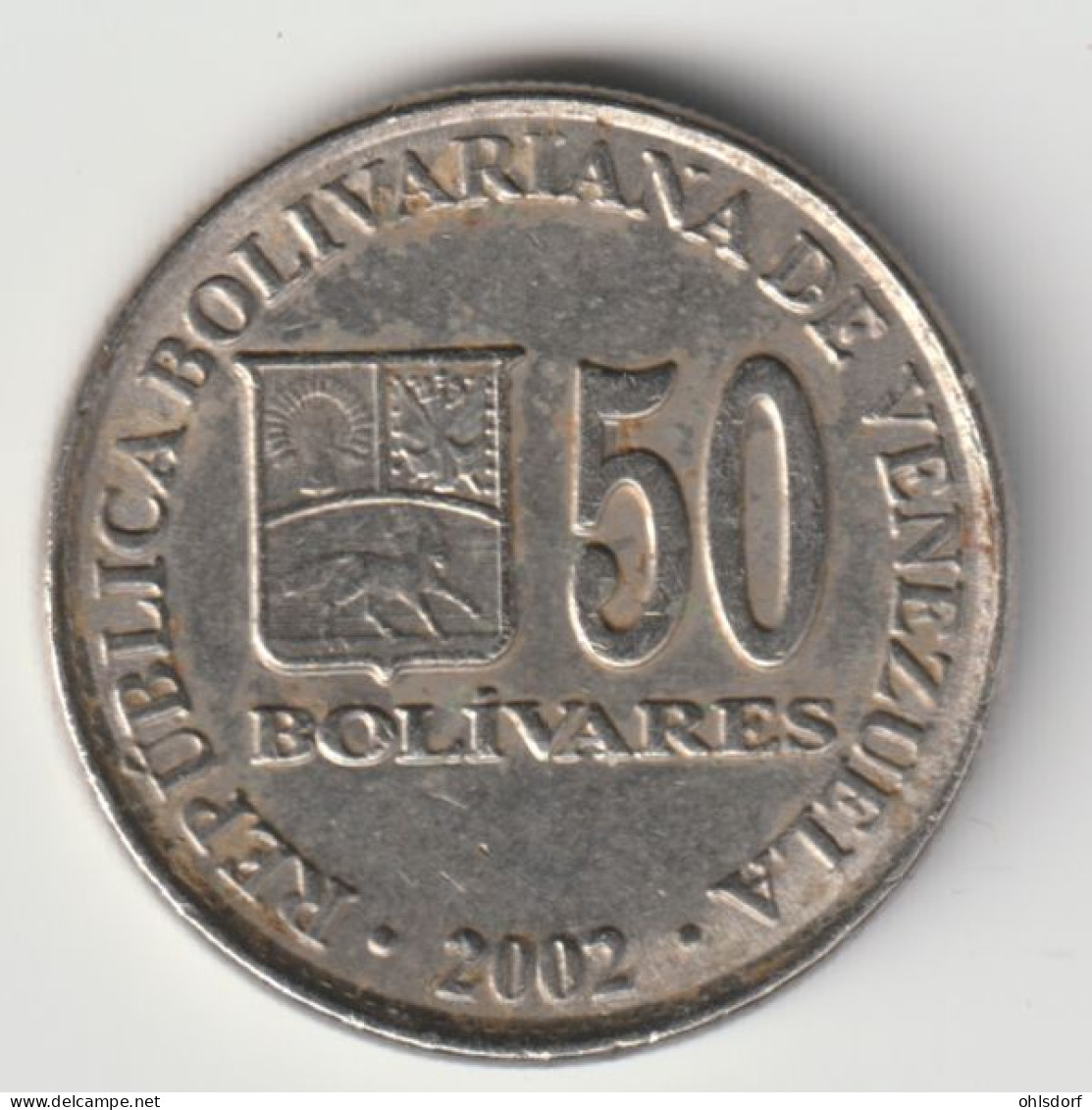 VENEZUELA 2002: 50 Bolivares, Y# 82 - Venezuela