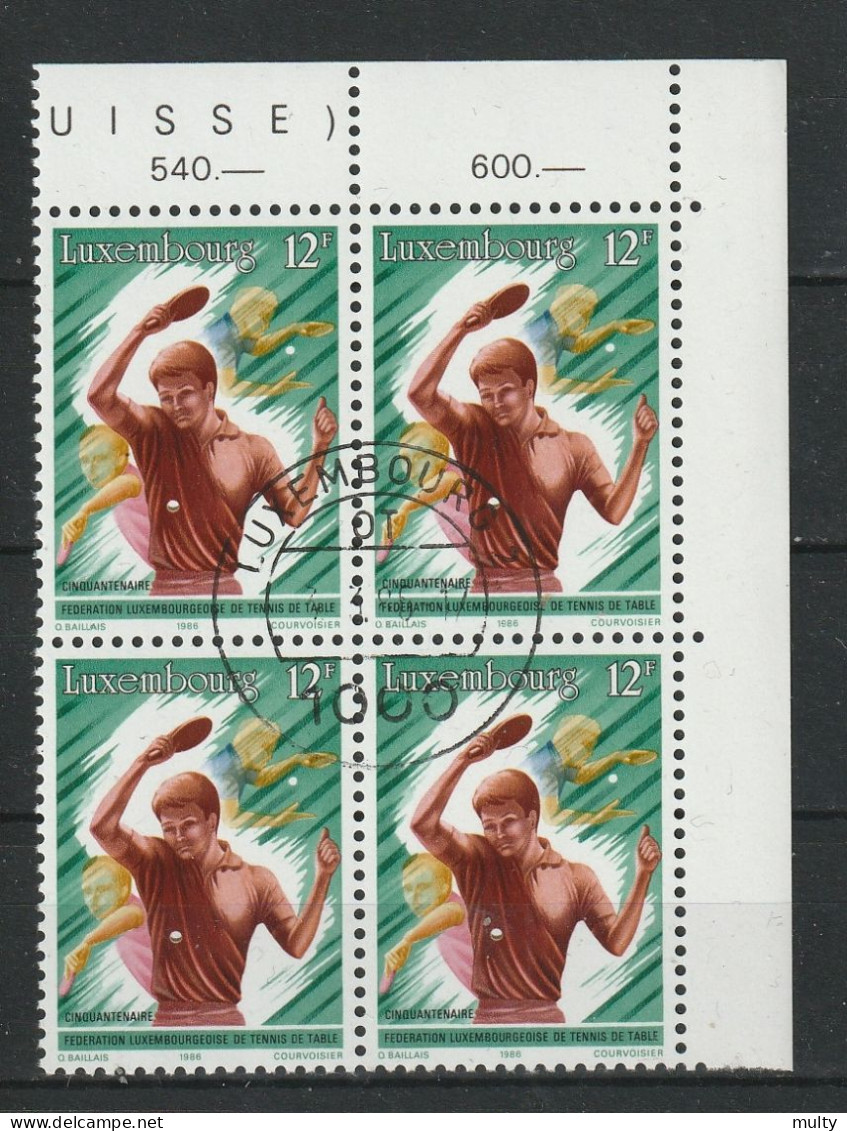 Luxemburg Y/T 1100 (0) In Blok Van 4. - Used Stamps