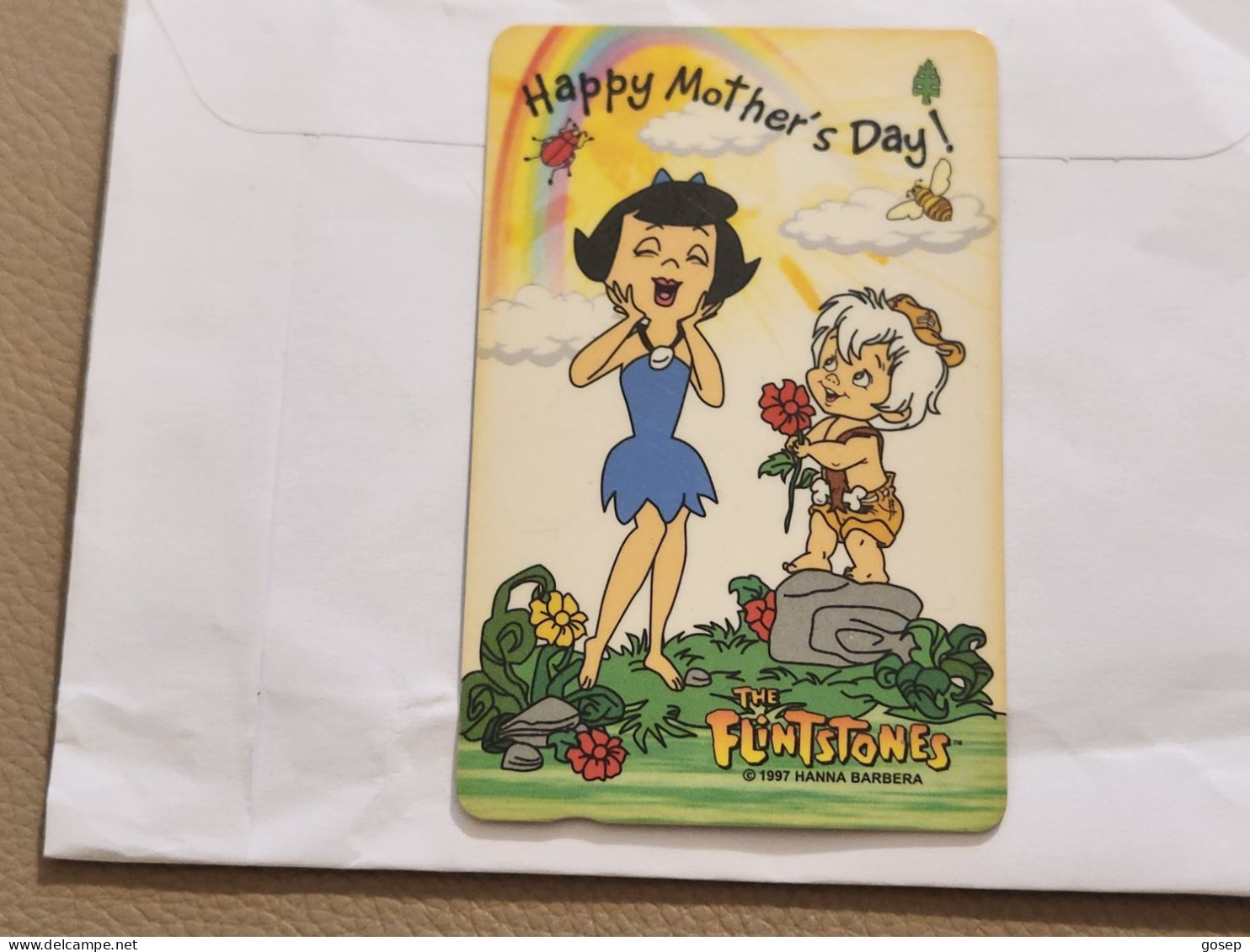 SINGAPORE-(135SIGB-0a)-Happy Mother's Day-(66)(135SIGB-099564)($5)(1/1/1998)-used Card+1card Prepiad Free - Singapour