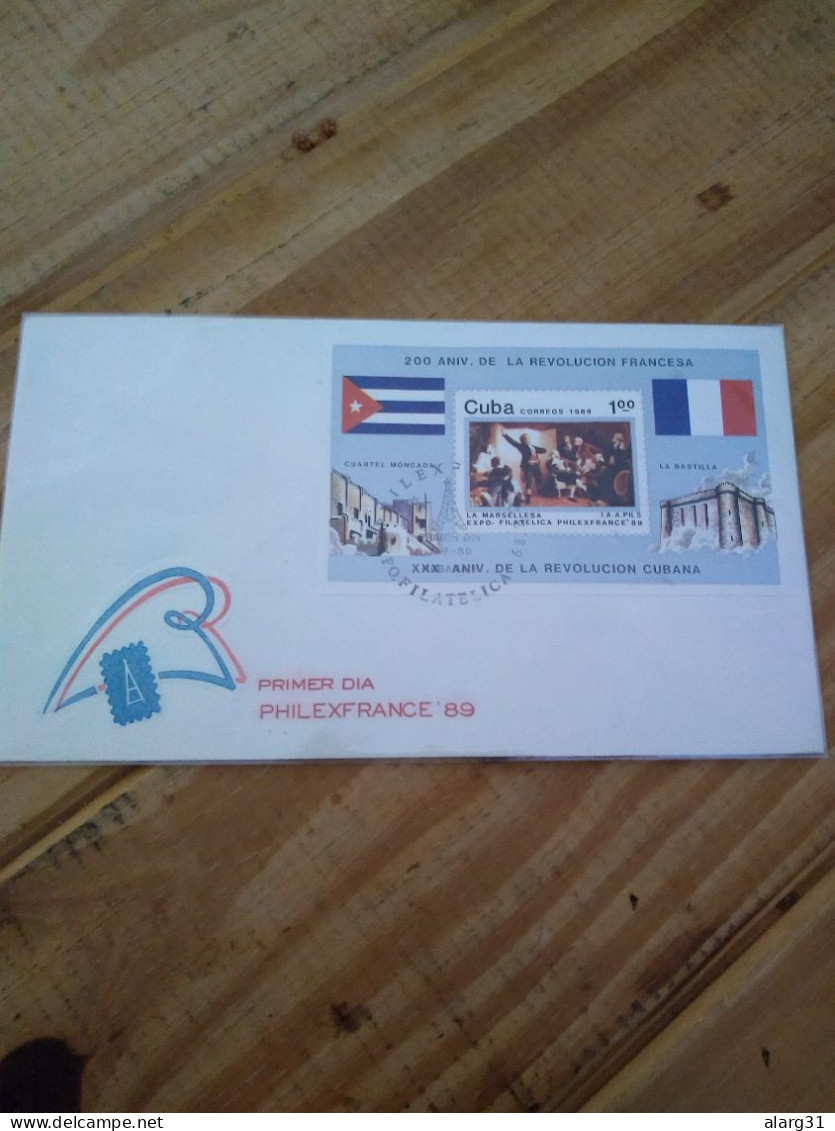 French Revolución 1989 Ss 115 Marsellaise.fdc. Philexfrance 89.e7 Reg Post Conmems 1 Or 2 - Briefe U. Dokumente