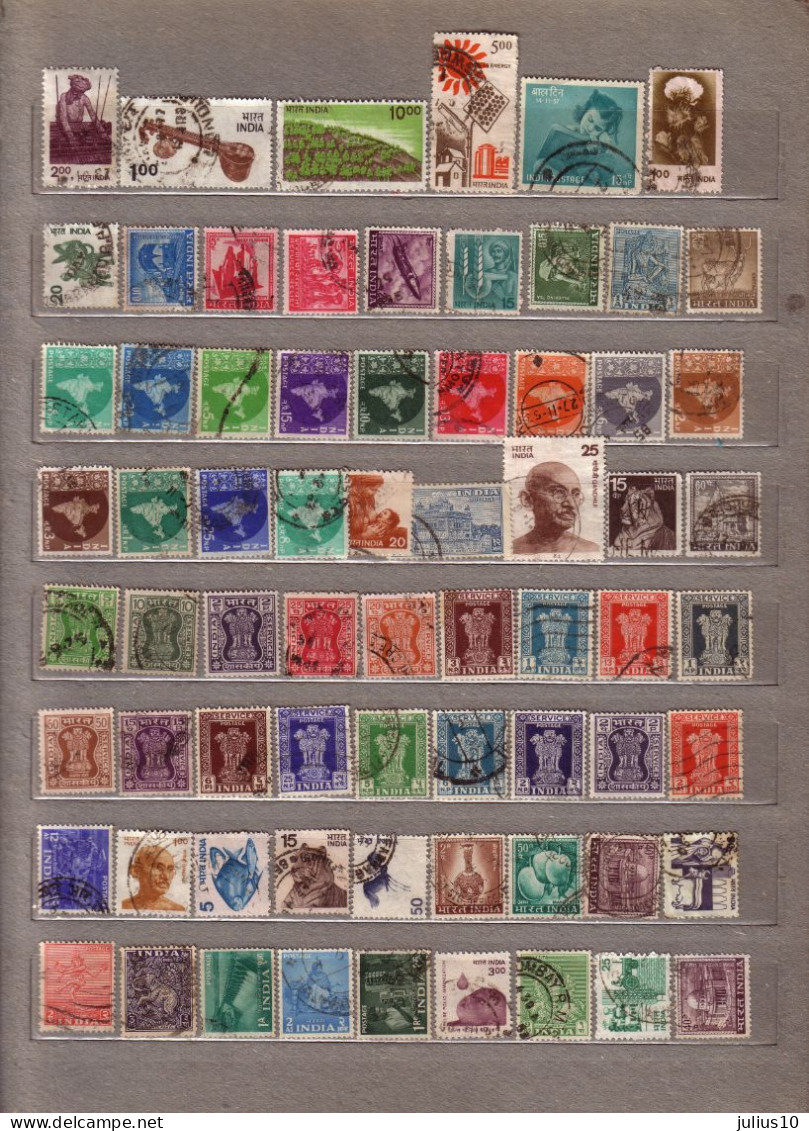 INDIA 68 Used (o) Different Stamps #1576 - Collezioni & Lotti