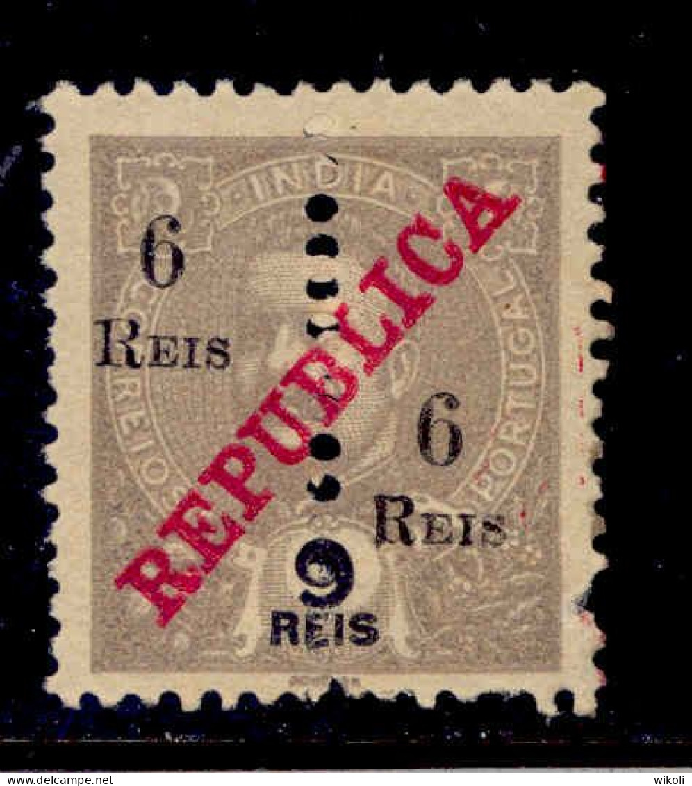 ! ! Portuguese India - 1911 D. Carlos (Perforated) - Af. 245 - NGAI (cb 033) - India Portoghese