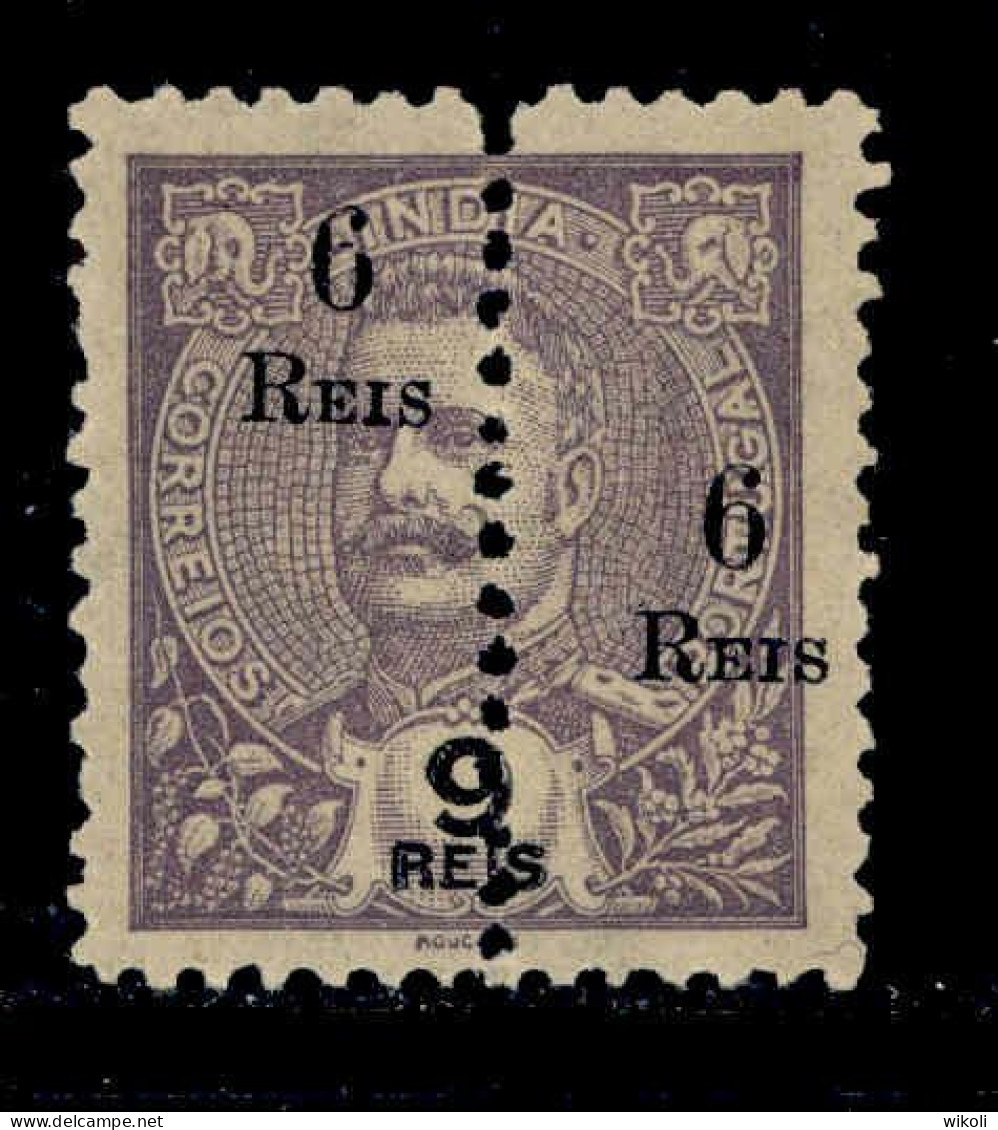 ! ! Portuguese India - 1911 D. Carlos (Perforated) - Af. 221 - NGAI (cb 028) - India Portuguesa