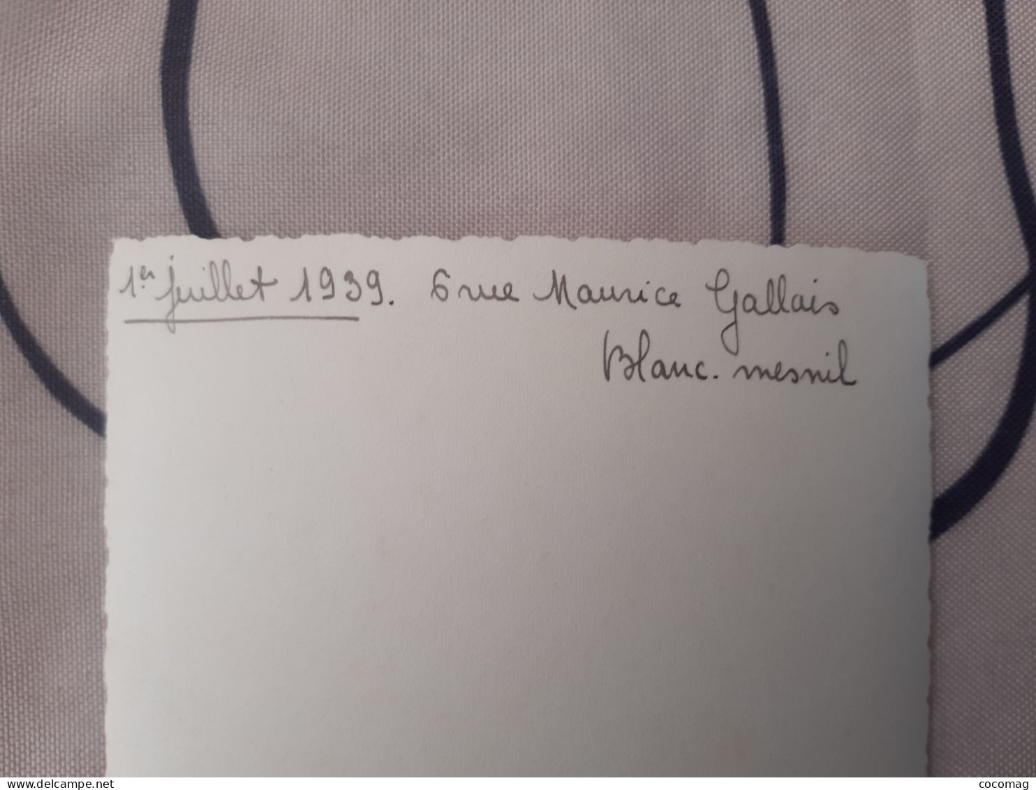 93 LE BLANC MESNIL PHOTO MAISON 6 RUE MAURICE GALLAIS 1 JUILLET 1939 15 X 10.5 CM - Le Blanc-Mesnil
