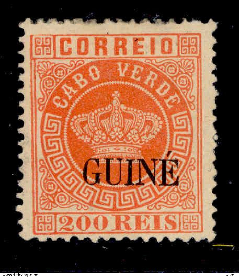 ! ! Portuguese Guinea - 1879 Crown 200 R - Af. 17 - MH (cb 010) - Portugiesisch-Guinea