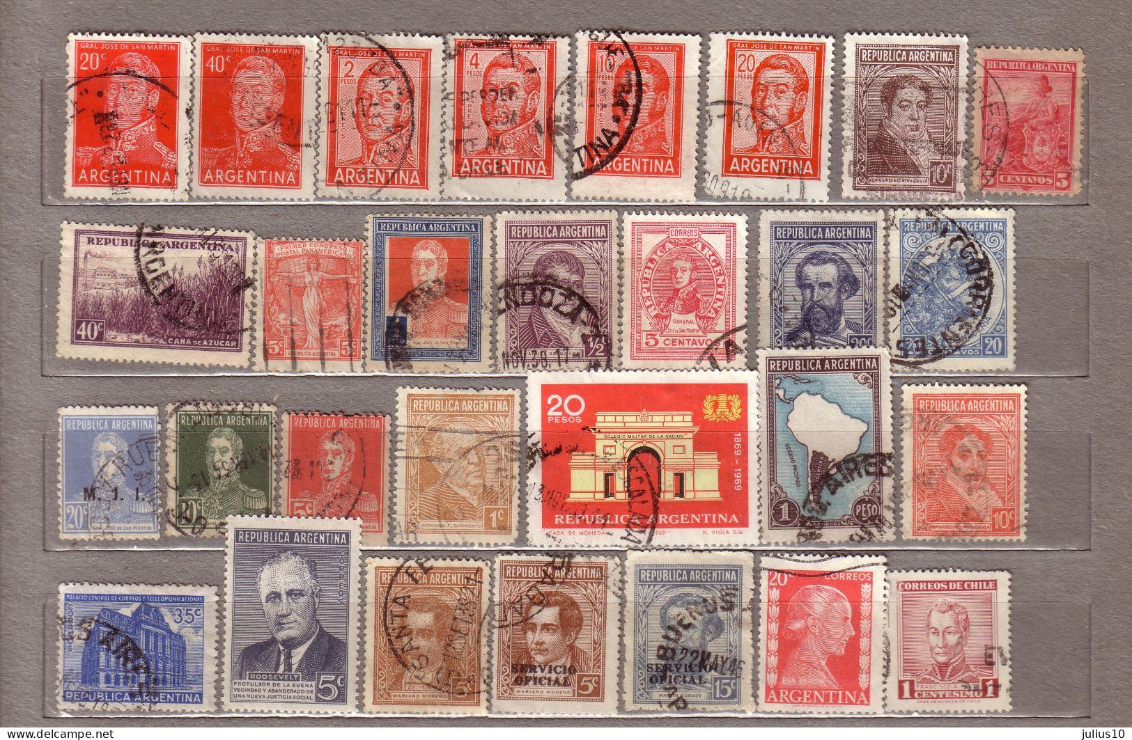 ARGENTINA 29 Used (o) Different Stamps #1578 - Colecciones & Series