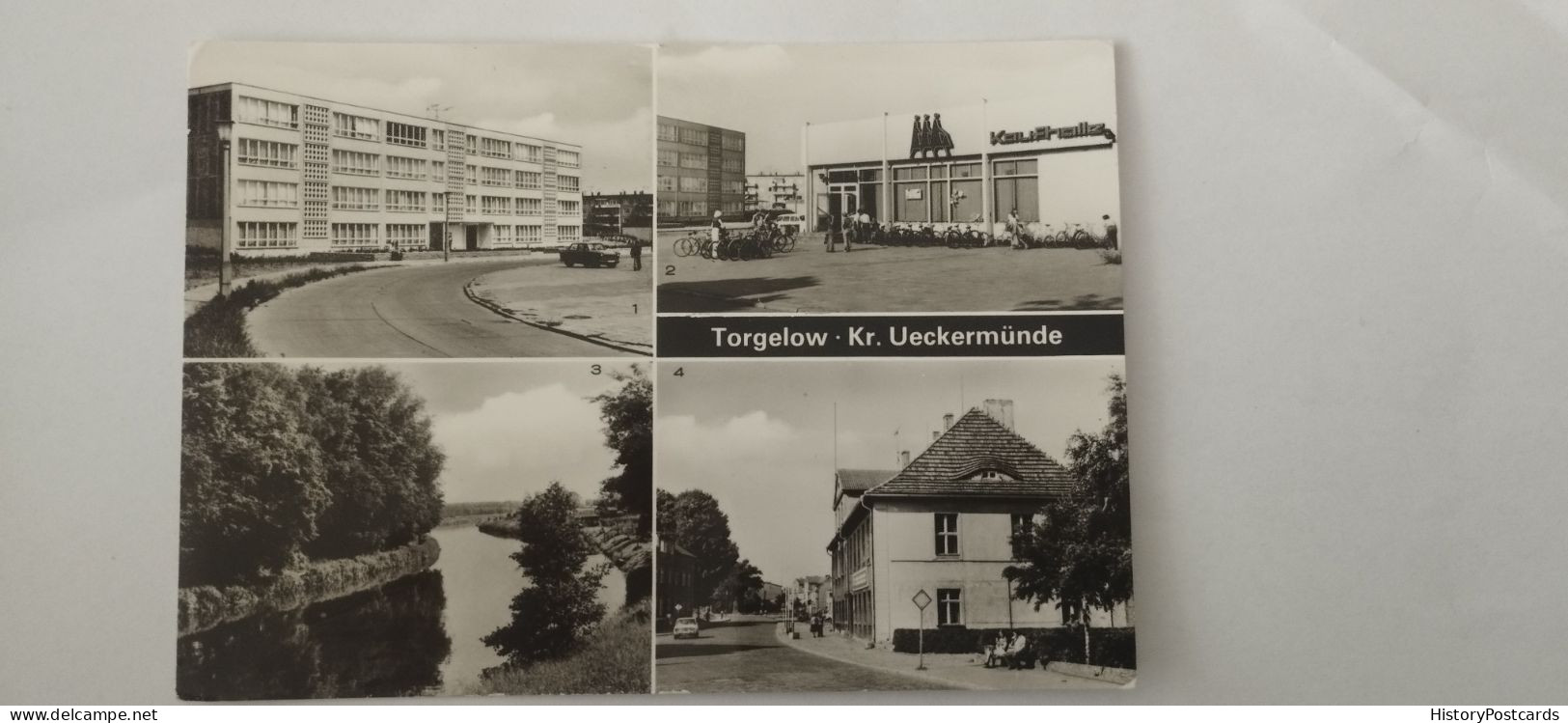 Torgelow, Kr. Ueckermünde, Oberschule, Kaufhalle, Bahnhofstr., DDR, 1983 - Ueckermuende