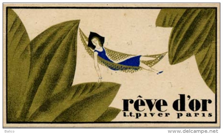 Carte Parfumée   Rêve D'Or   Piver Réf, 1 - Antiguas (hasta 1960)