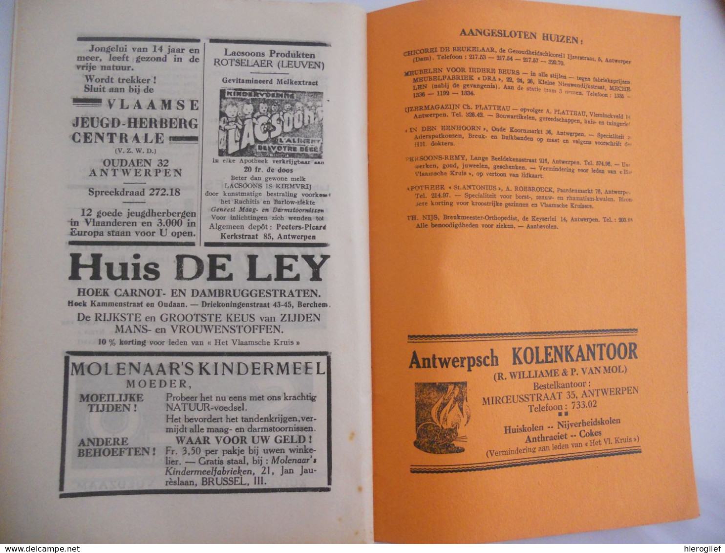 HET VLAAMSCHE KRUIS - Maandblad 1938 Nr 1 + 2 - Secretariaat Oudaen 31 Antwerpen / Vlaams Kruis EHBO Gezondheid Medisch - Prácticos