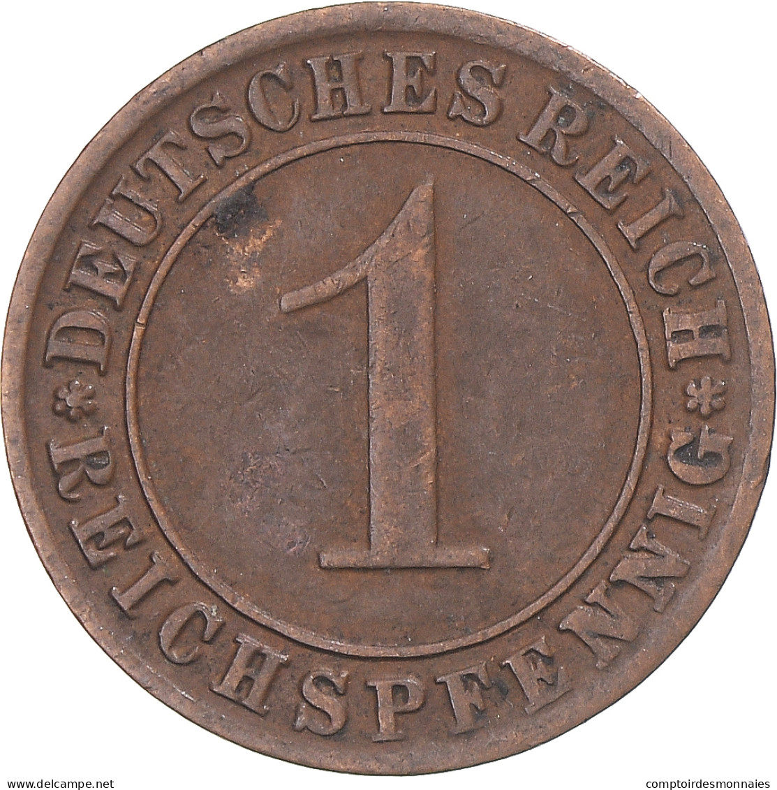 Monnaie, Allemagne, Reichspfennig, 1930 - 1 Renten- & 1 Reichspfennig