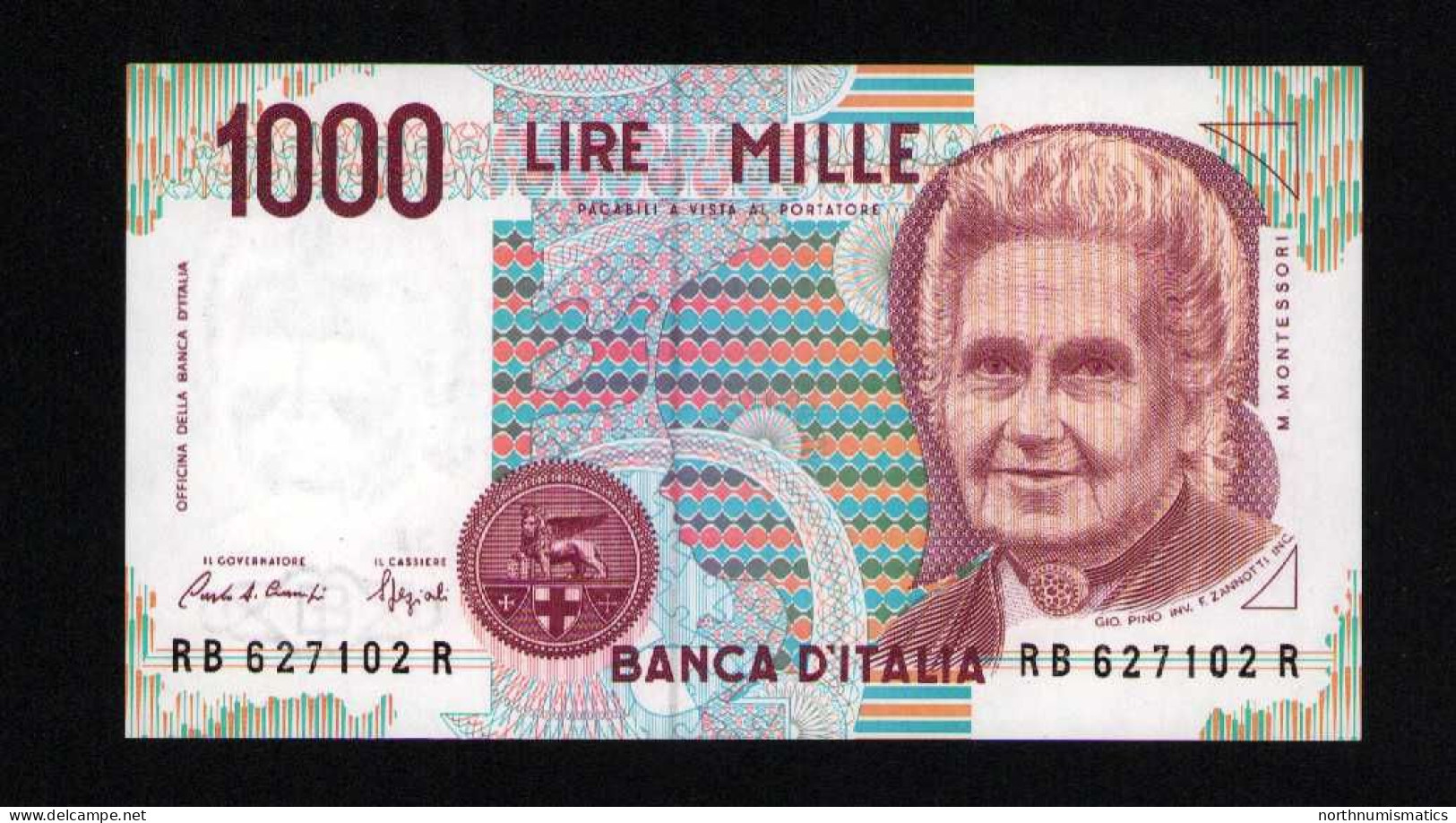 Italy 1000 Lire Unc 3 October1990 Prefix RB---R - Altri & Non Classificati