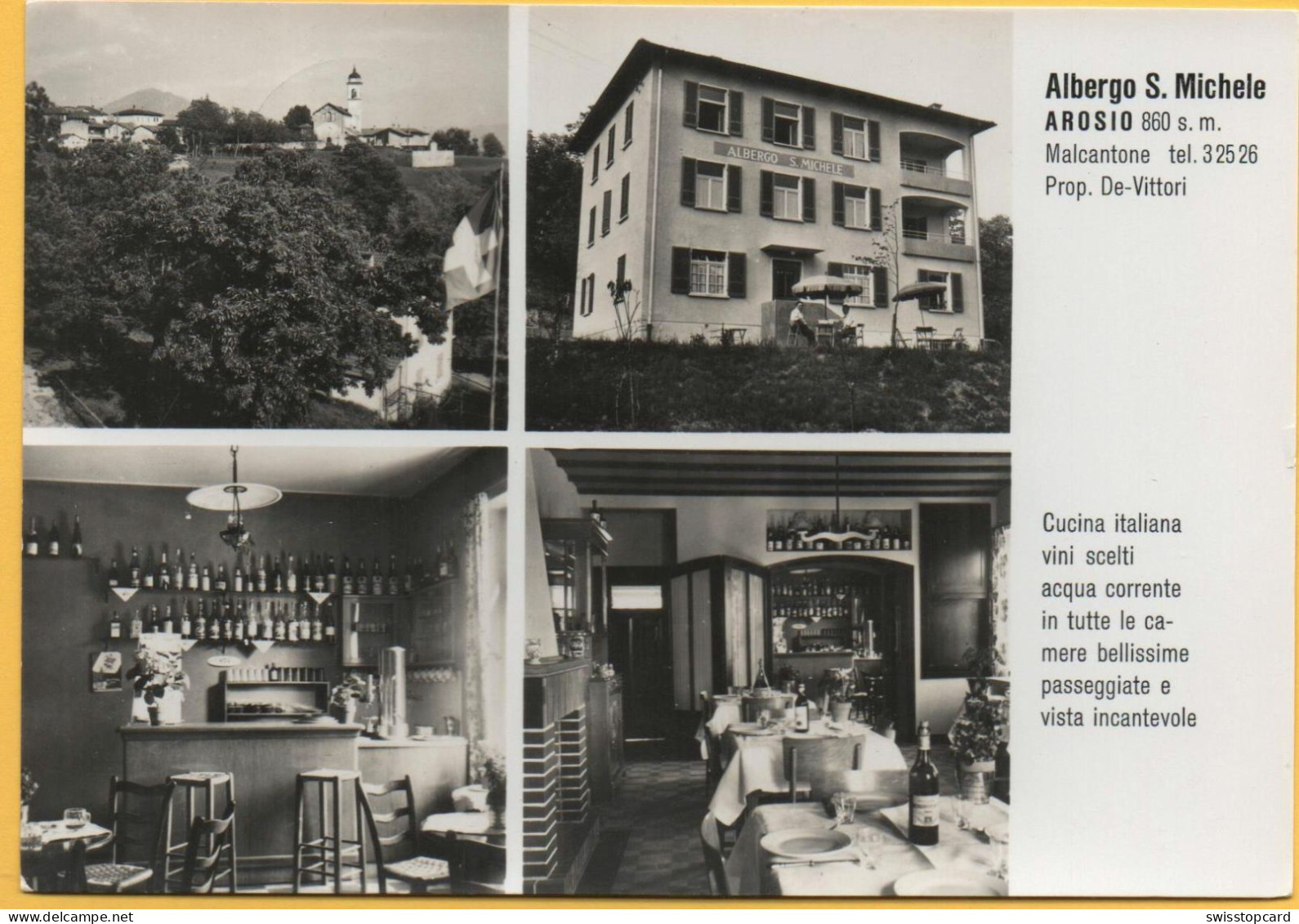 AROSIO Malcantone Werbung Albergo S. Michele Prop. De-Vittori - Malcantone