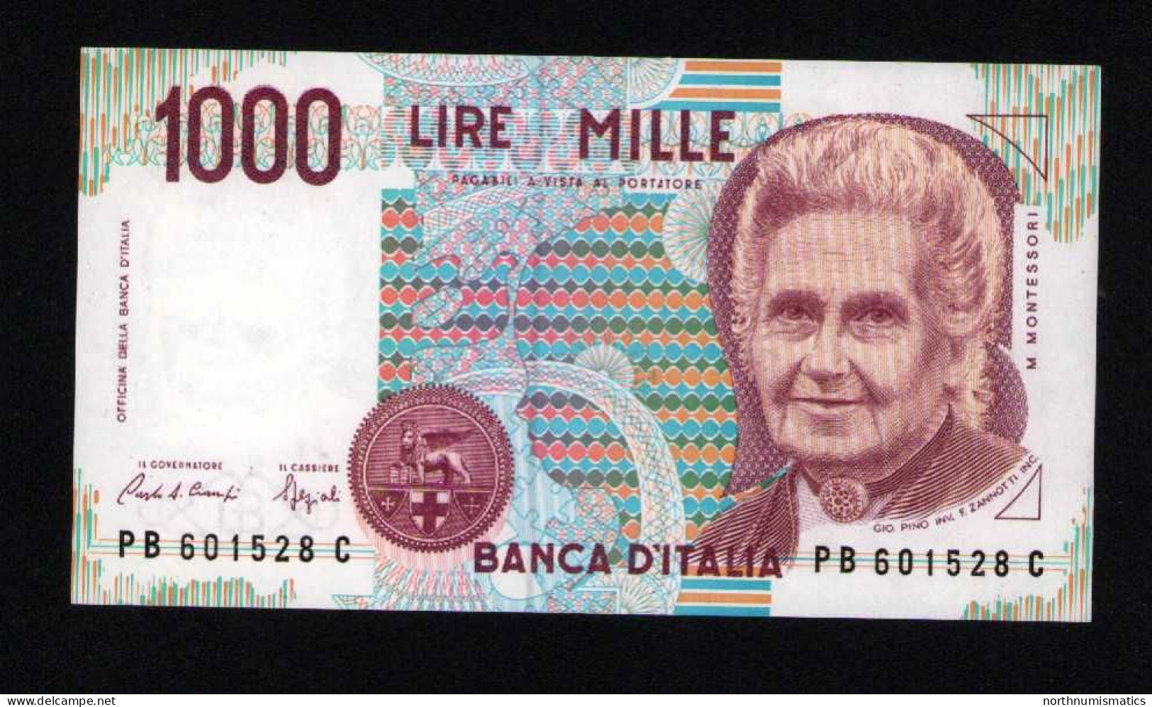 Italy 1000 Lire Unc 3 October1990 Prefix PB--C - Andere & Zonder Classificatie