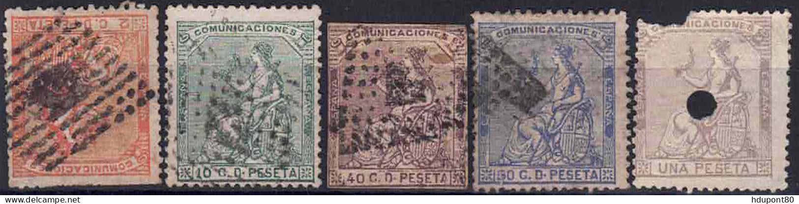 YT 130, 132, 135, 136, 137 - Used Stamps