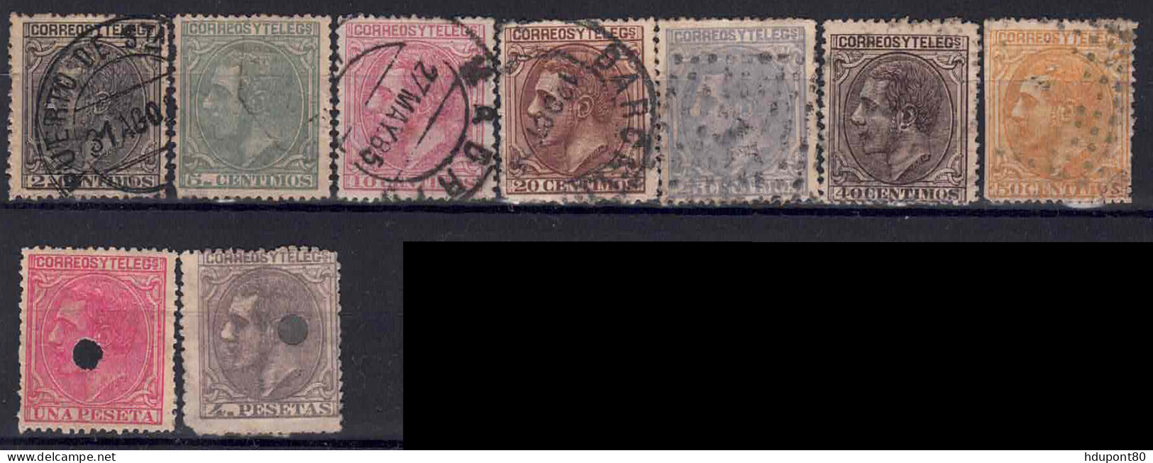 YT 183 à 191 - Used Stamps