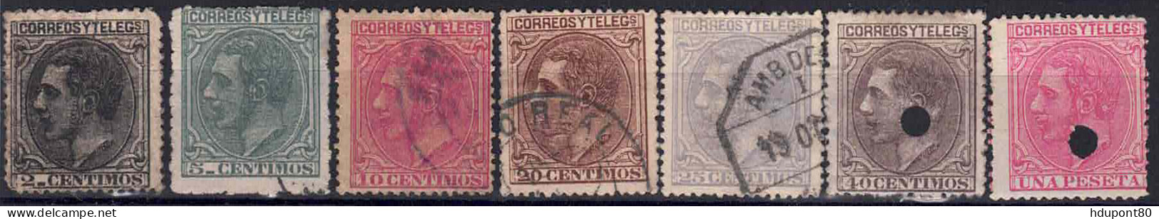 YT 183 à 188, 190 - Used Stamps