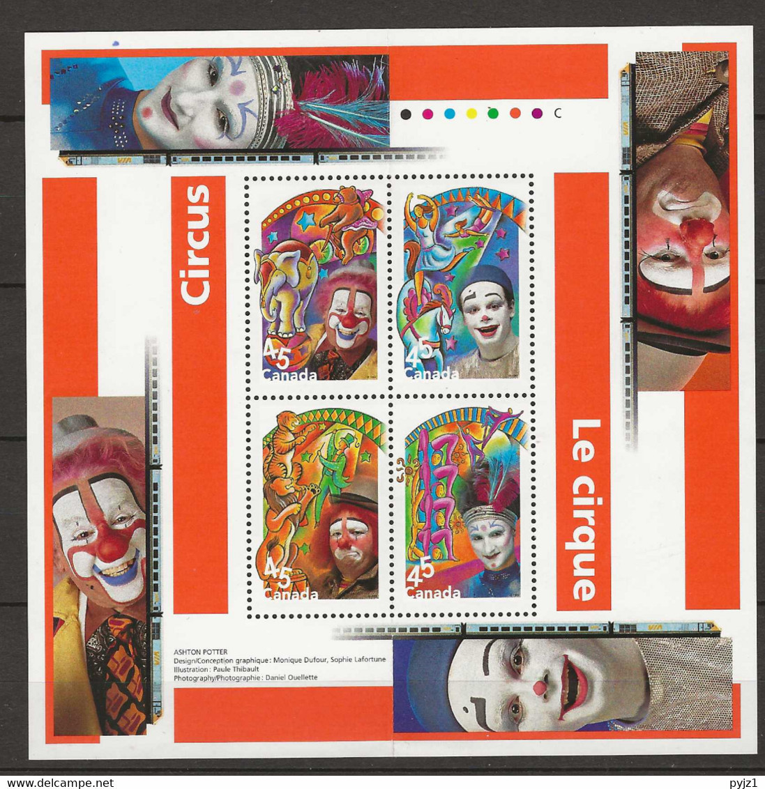 1998 MNH Canada Mi Block  26 Postfriis** - Blocs-feuillets