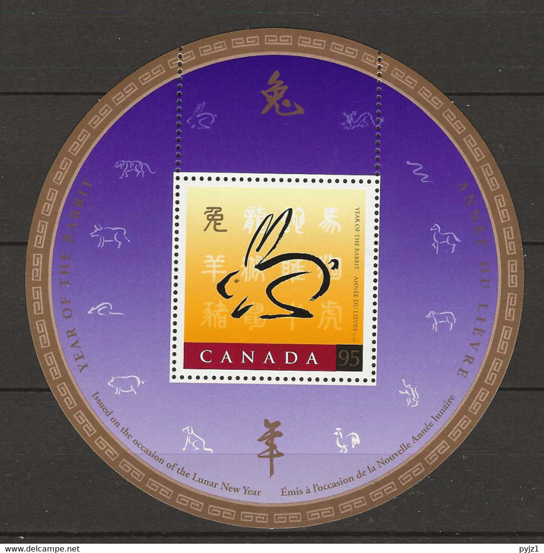 1999 MNH Canada Mi Block  27 Postfriis** - Hojas Bloque