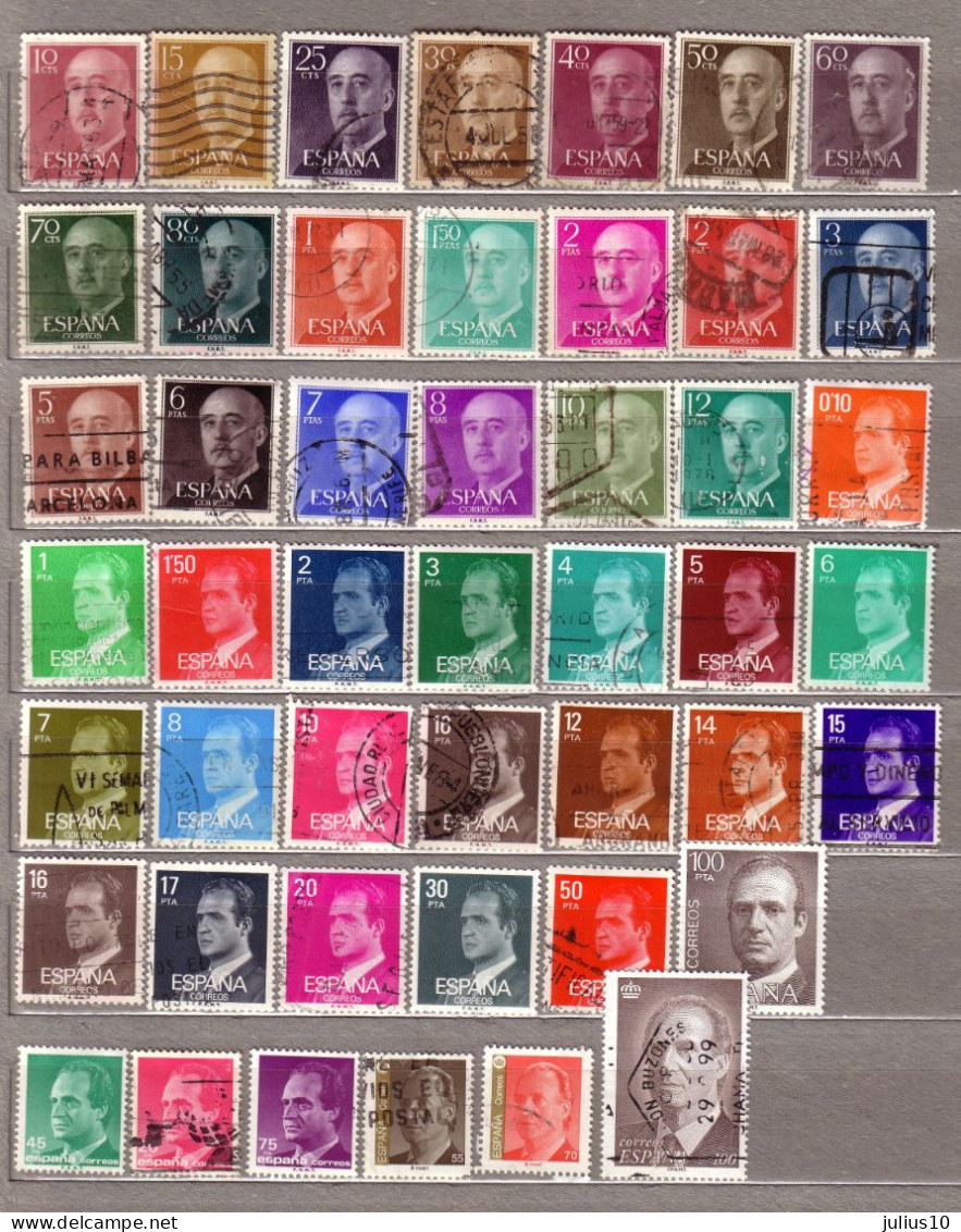 SPAIN ESPANA 47 Used (o) Different Stamps #1587 - Verzamelingen