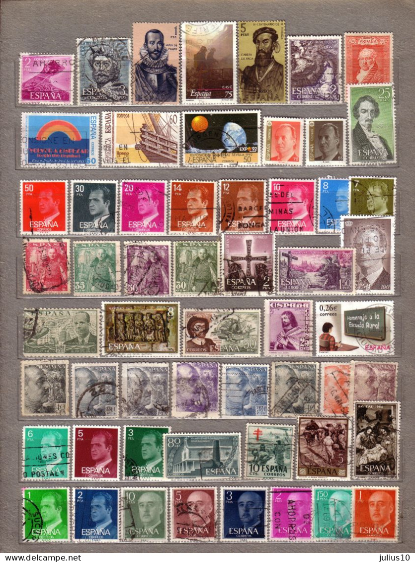 SPAIN ESPANA 56 Used (o) Different Stamps #1589 - Collections