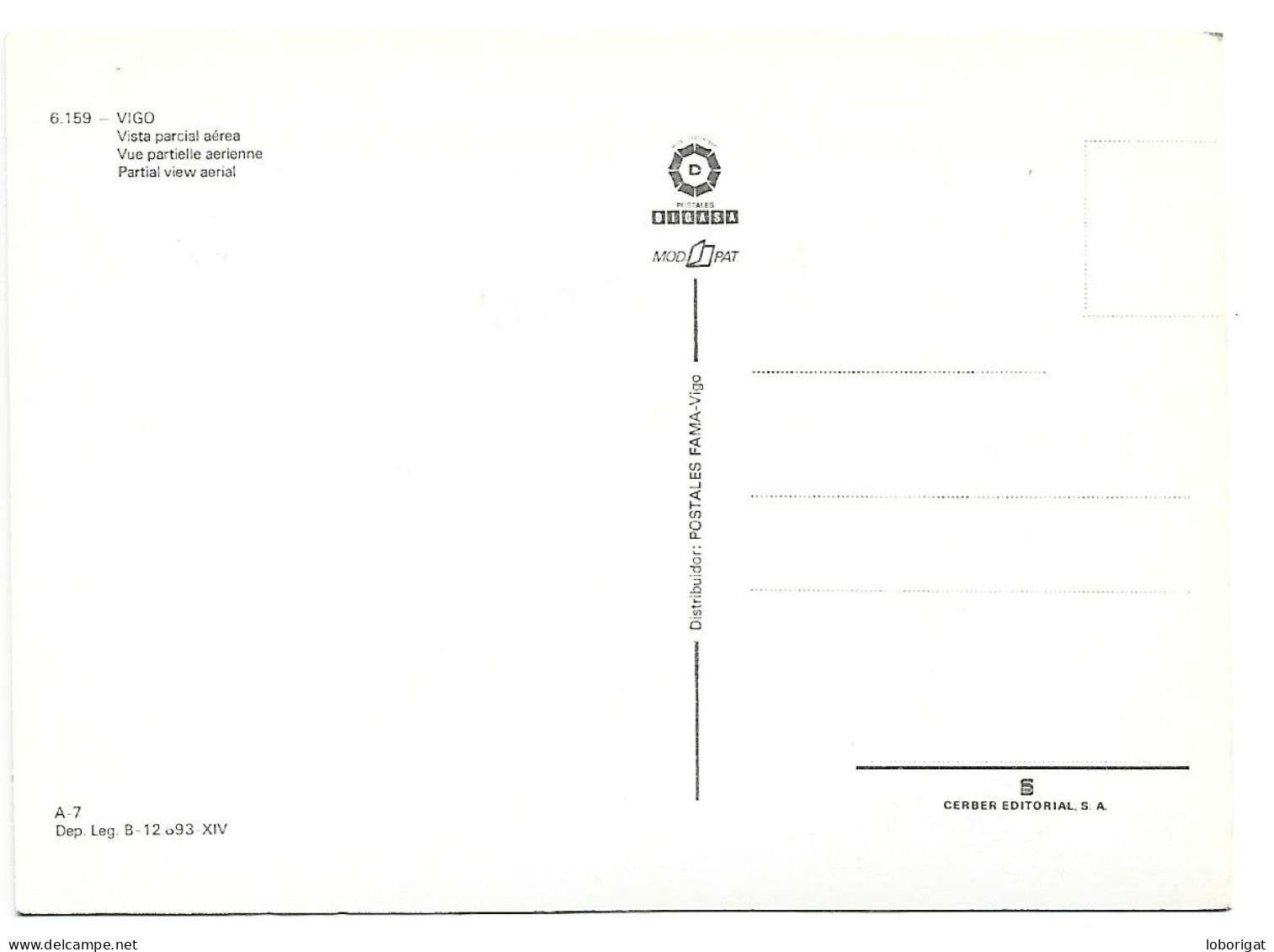 VISTA PARCIAL AEREA / VUE PARTIELLE AERIENNE / PARTIAL VIEW AERIAL.-  VIGO / GALICIA.- ( ESPAÑA) - Andere & Zonder Classificatie