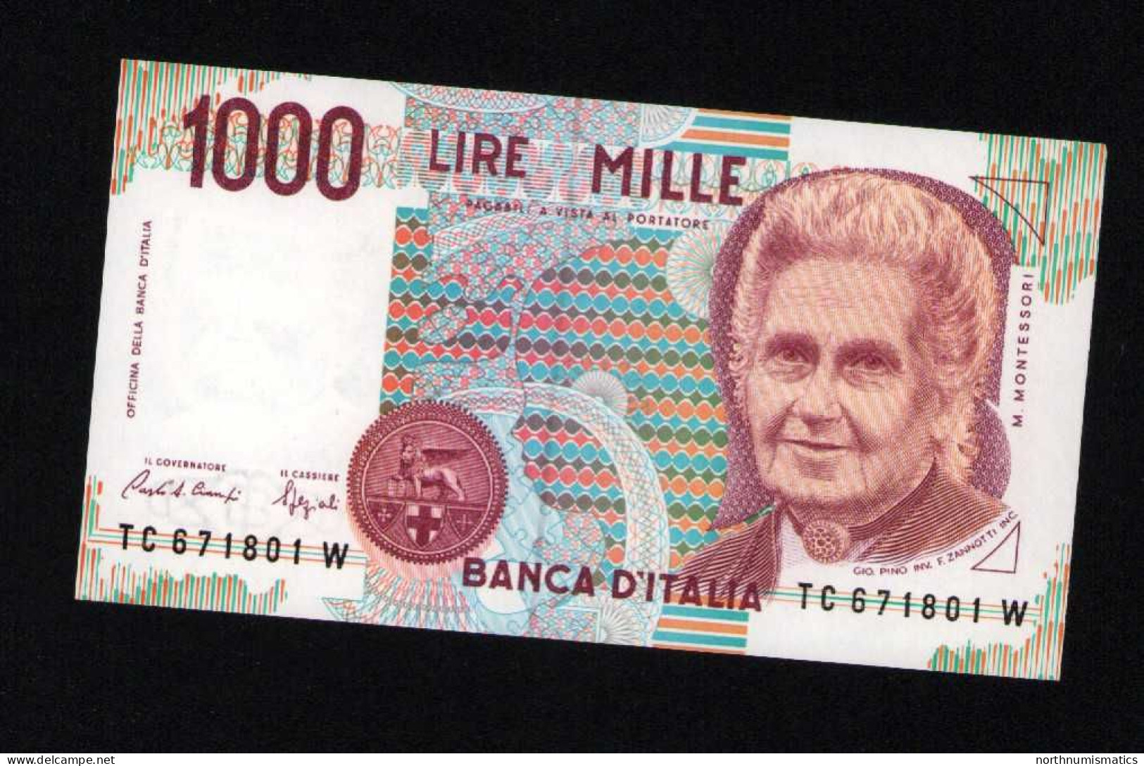 Italy 1000 Lire Unc 3 October1990 Prefix TC---W - Otros & Sin Clasificación