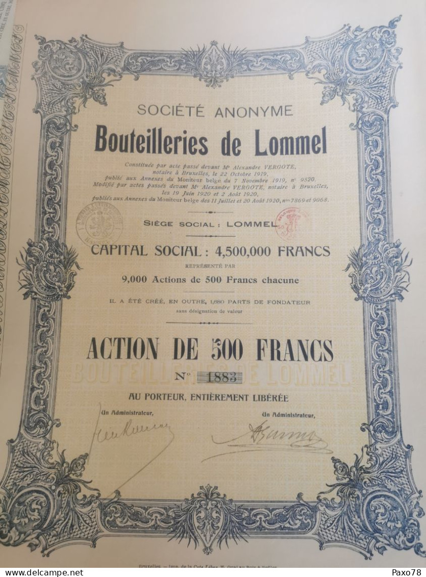 Action, Bouteilleries De Lommel - Other & Unclassified