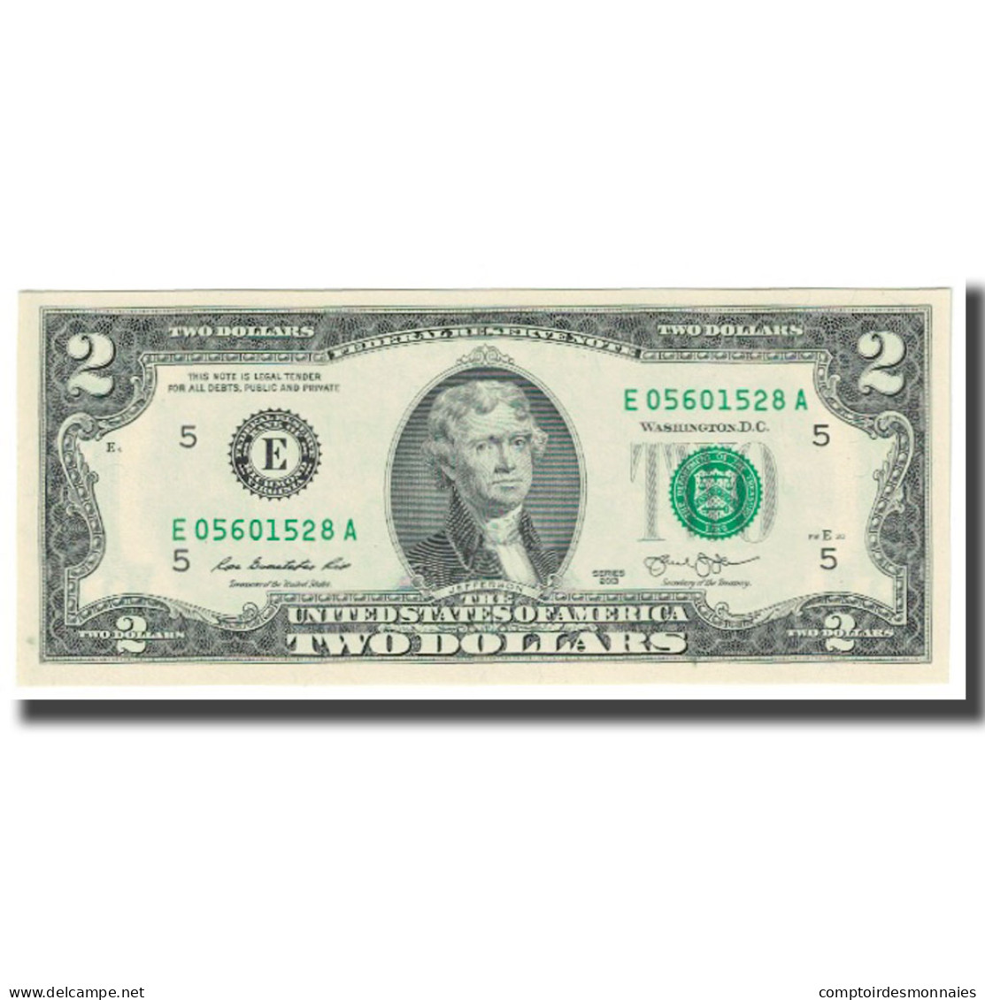 Billet, États-Unis, Two Dollars, 2013, WASHINGTON, NEUF - Federal Reserve (1928-...)