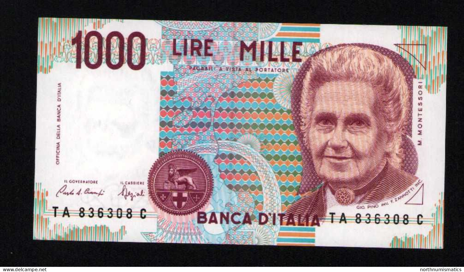 Italy 1000 Lire Unc 3 October1990 Prefix TA---C - Altri & Non Classificati