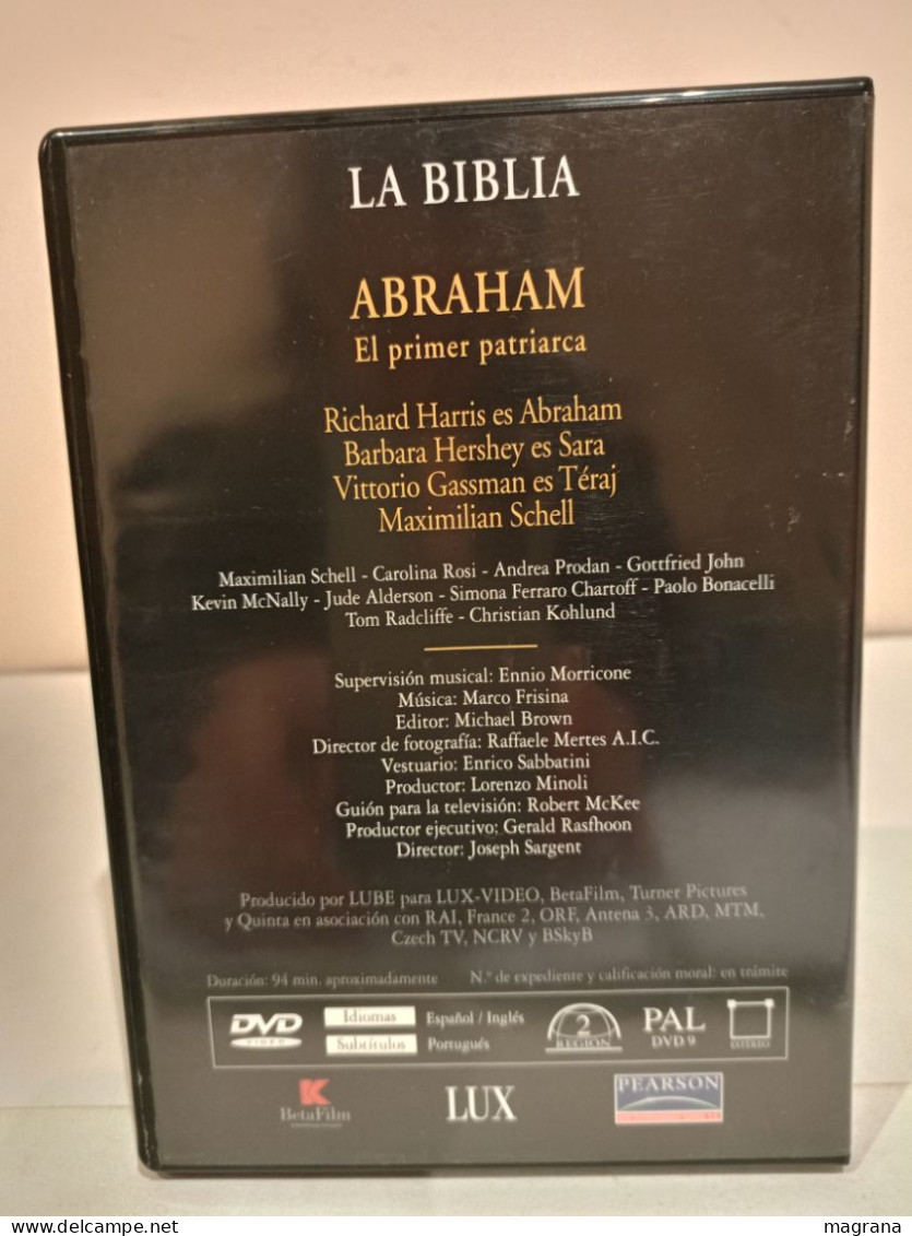 Película Dvd. La Biblia. Abraham, El Primer Patriarca. Richard Harris, Barbara Hershey, Maximilian Schell Y Vittorio Gas - History