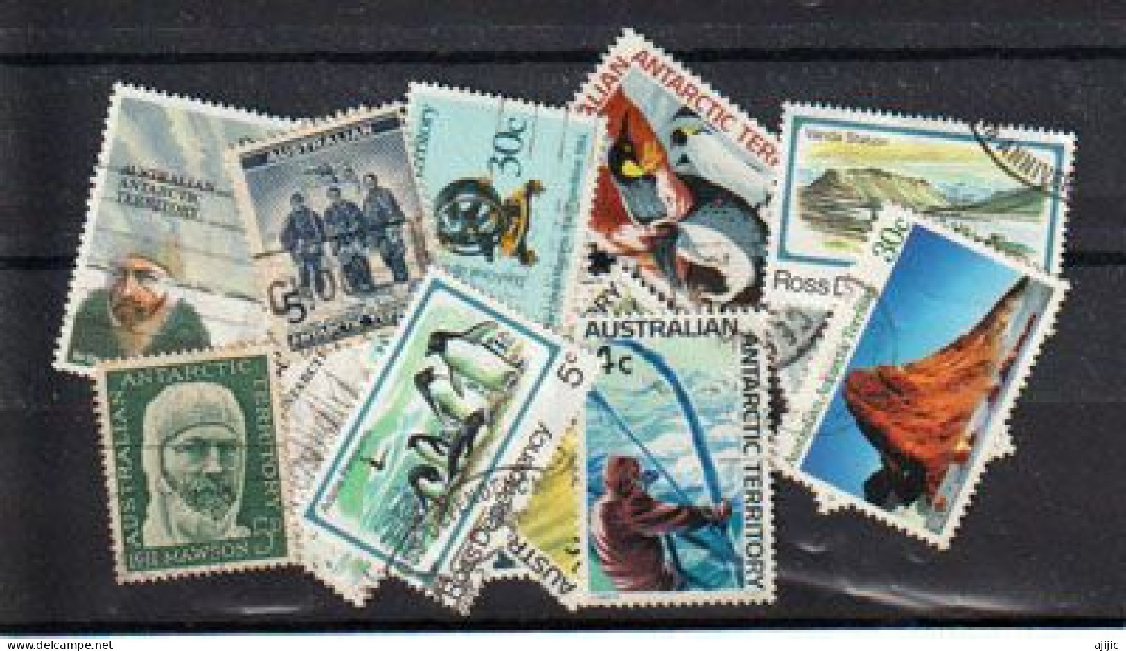 ANTARCTIC TERRITORIES. NEW-ZEALAND ROSS & AUSTRALIA ANTARCTIC TERRITORIES. Lot De  15 T-p Oblitérés # 2 - Mezclas (max 999 Sellos)