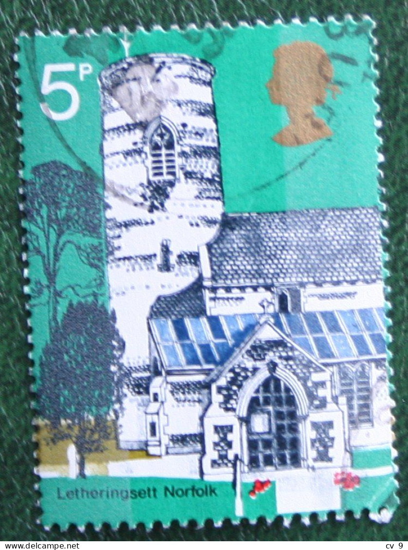 5P British Architecture. Village Churches (Mi 598) 1972 Used Gebruikt Oblitere ENGLAND GRANDE-BRETAGNE GB GREAT BRITAIN - Usati