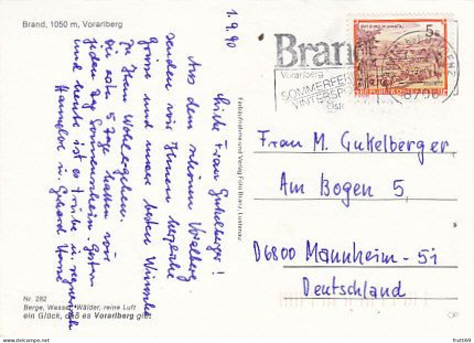 AK 191458 AUSTRIA - Brand - Brandertal