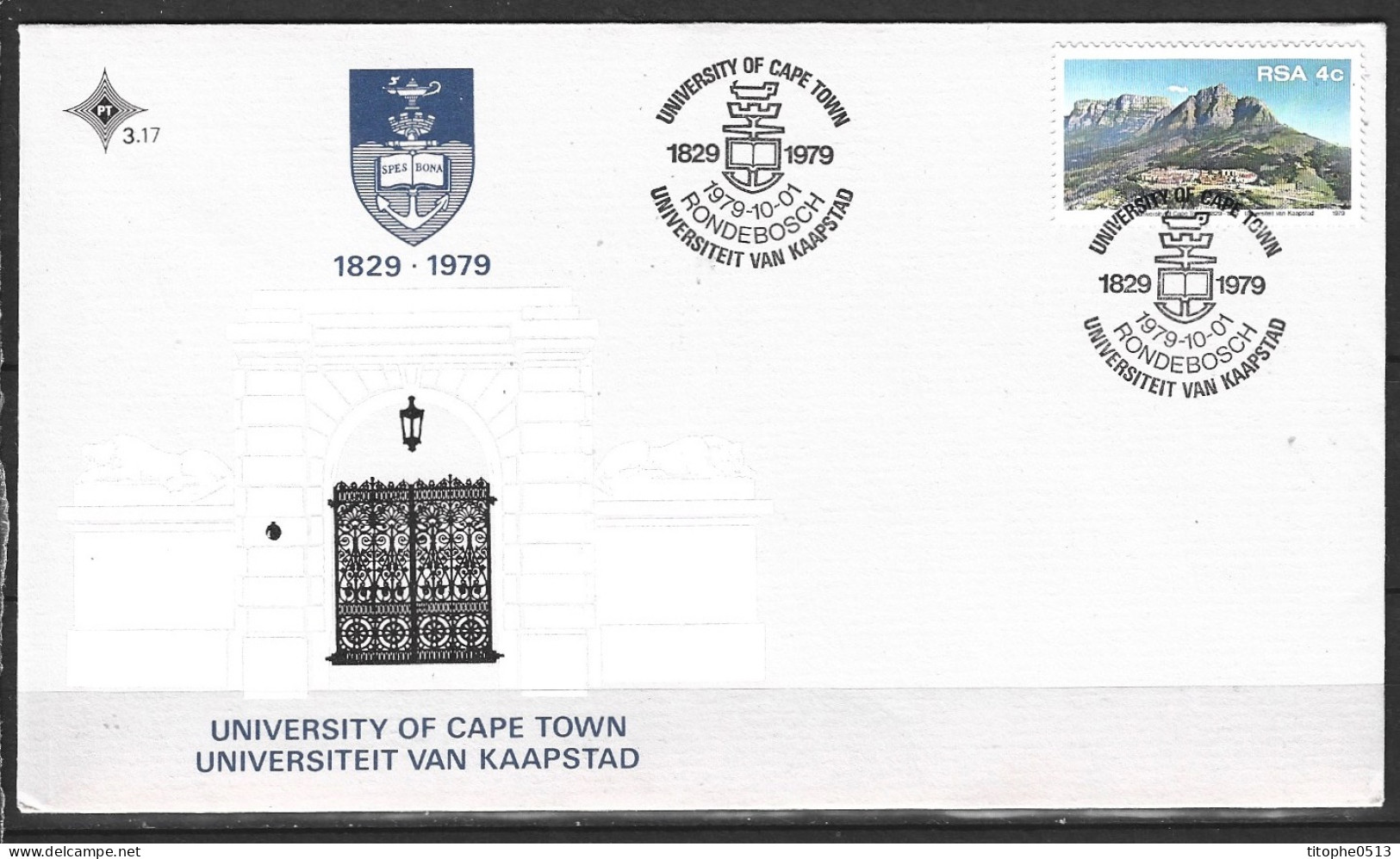 AFRIQUE DU SUD. N°466 De 1979 Sur Enveloppe 1er Jour. Université Du Cap. - FDC