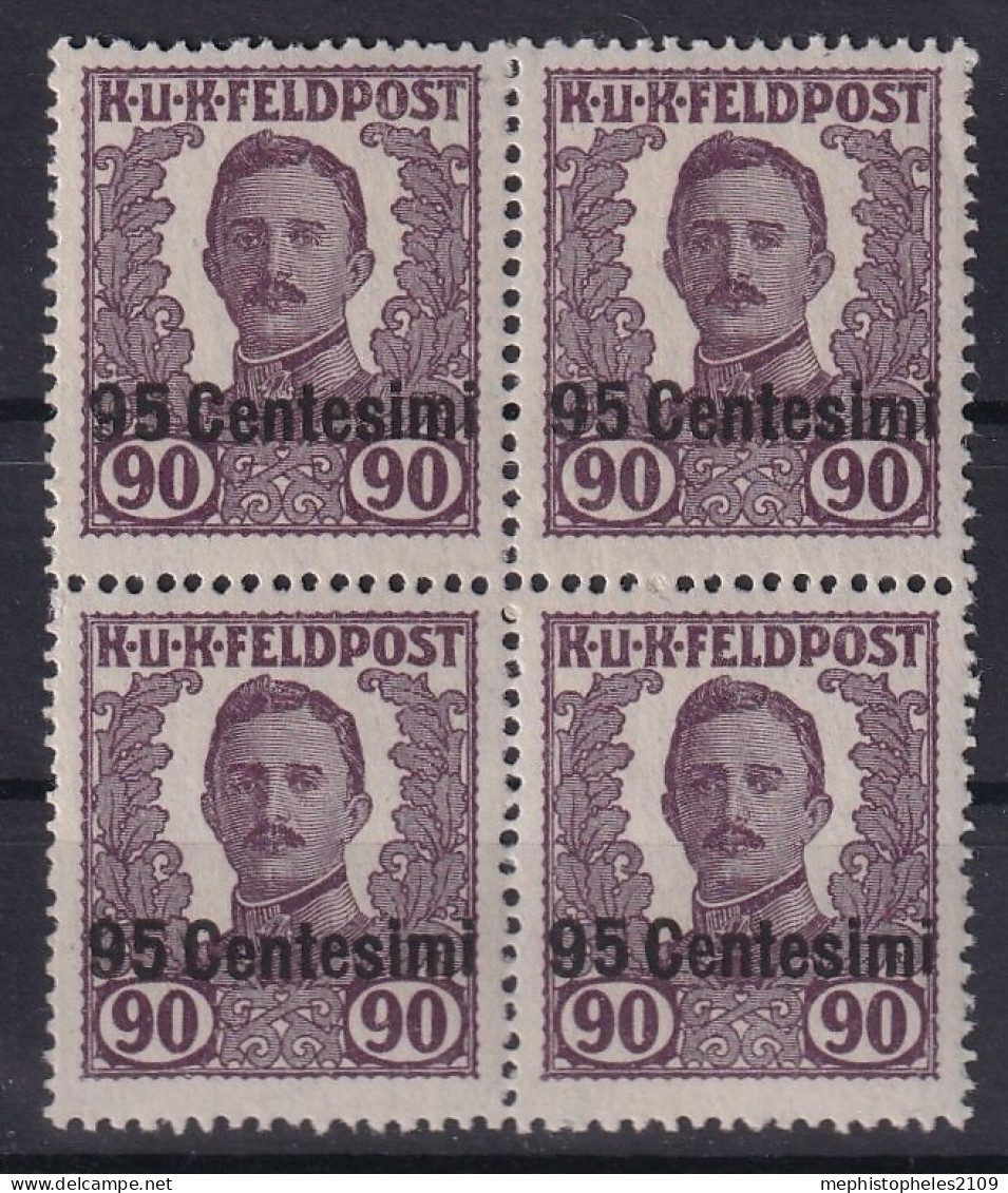AUSTRIA 1918/19 - MNH - ANK XIII - Not Issued! - Block Of 4 - Unused Stamps