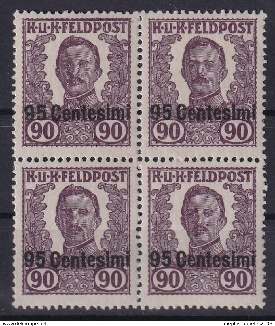 AUSTRIA 1918/19 - MNH - ANK XIII - Not Issued! - Block Of 4 - Ongebruikt