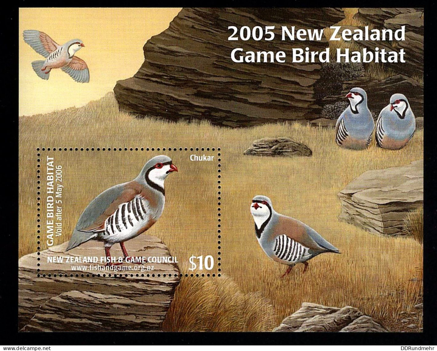 2005 Game Bird Habitat Chukar Xx MNH - Neufs