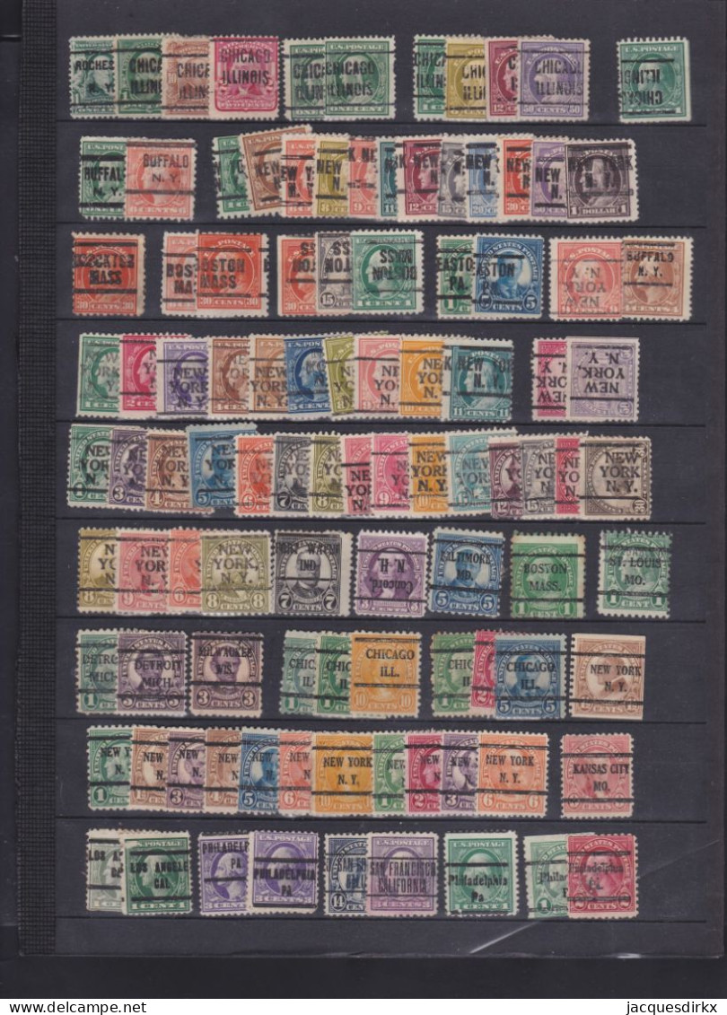 USA    .    Yvert    .    2 Pages With Stamps  (2 Scans)  .    O     .    Cancelled - Usati