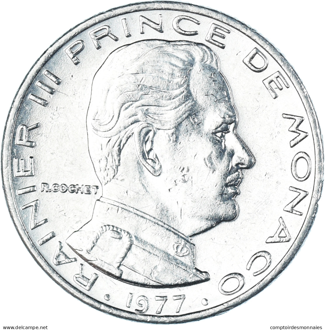 Monnaie, Monaco, 1/2 Franc, 1977 - 1960-2001 Francos Nuevos