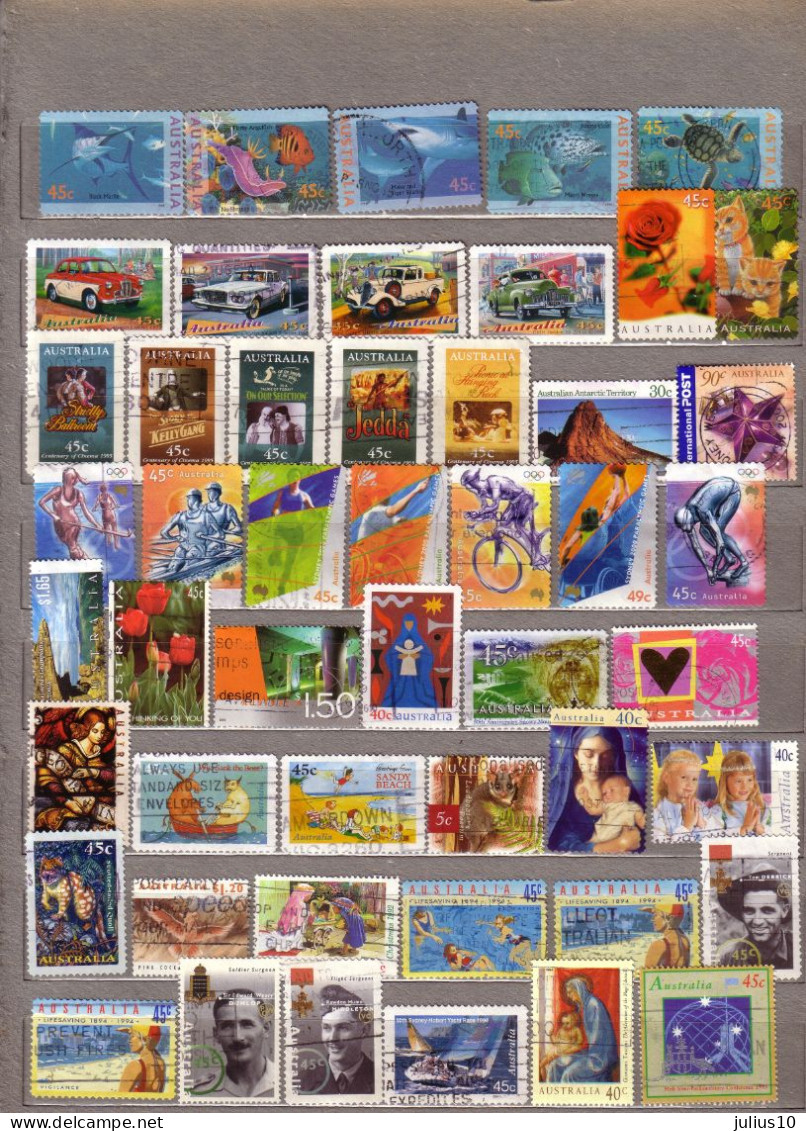 AUSTRALIA 49 Different Used(o) Stamps Lot #1593 - Collections