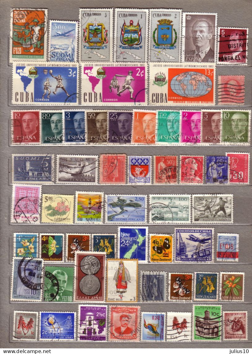 DIFFERENT COUNTRIES 59 Used (o) Stamps #1594 - Mezclas (max 999 Sellos)