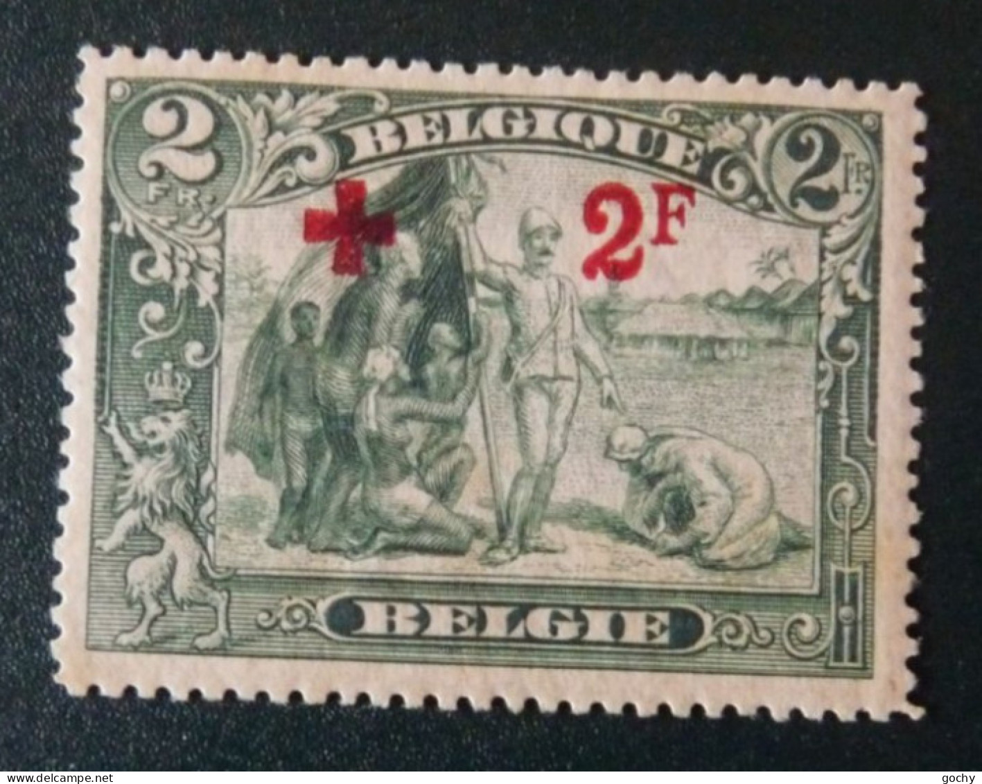 Belgium N° 161 *   1918  Cat: 120 € - 1918 Cruz Roja