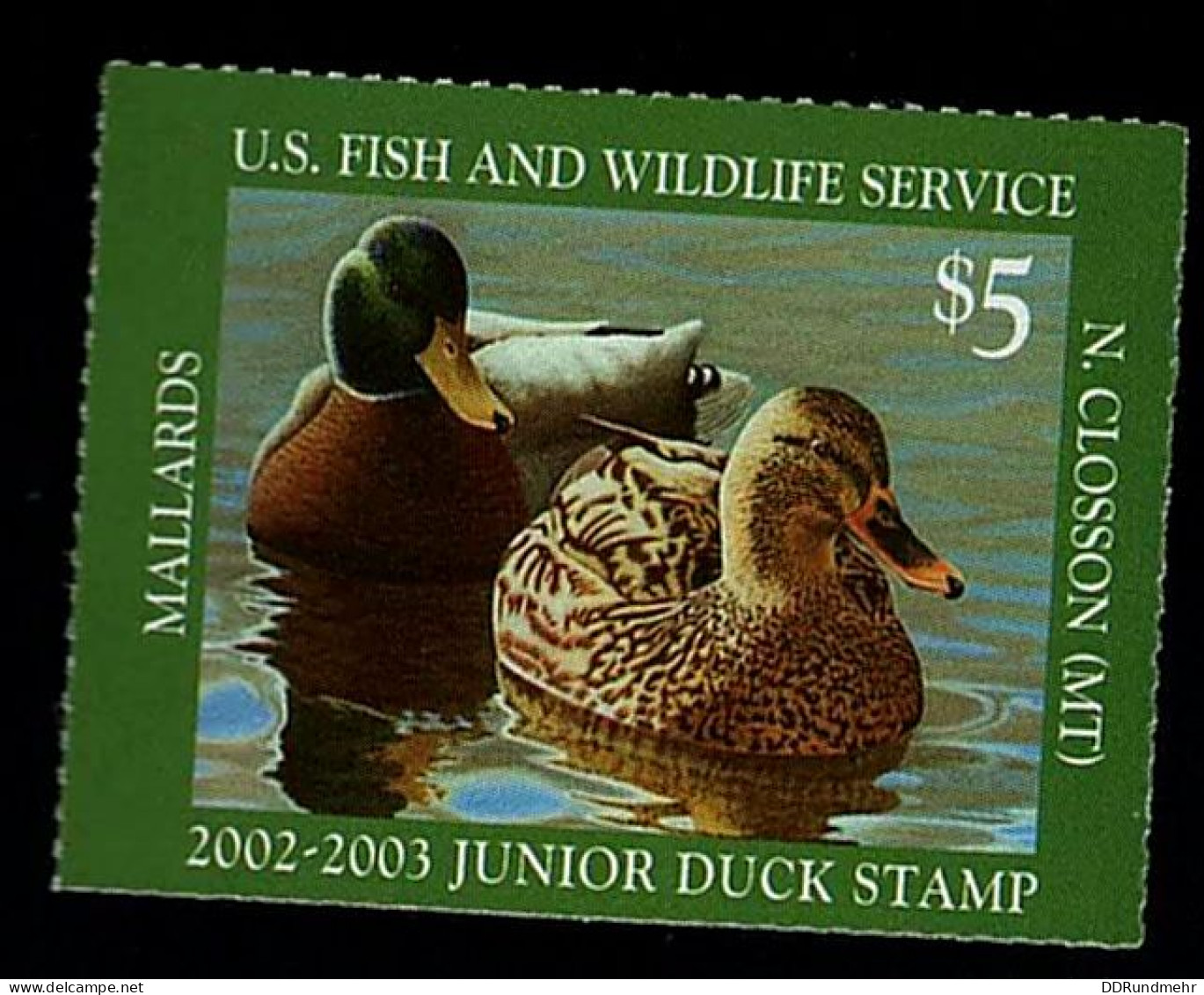 2002 - 2003 Junior Duck Stamp Entenstempel Mallards Xx MNH - Duck Stamps