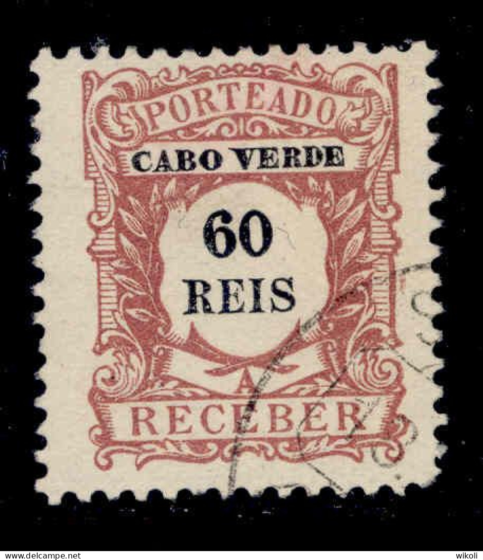 ! ! Cabo Verde - 1904 Postage Due 60 R - Af. P 06 - Used (cb 103) - Kaapverdische Eilanden